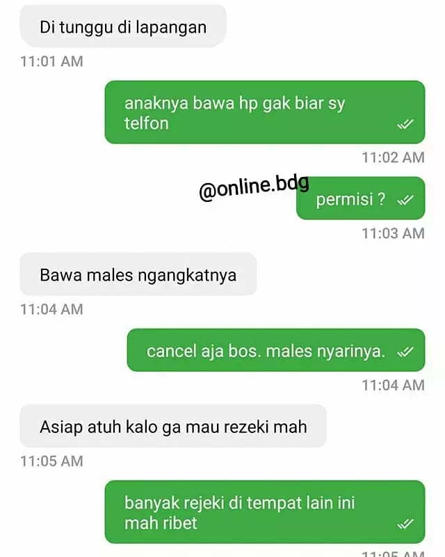 alasan driver ojek online cancel orderan © berbagai sumber