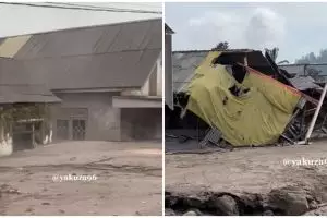 9 Potret dampak erupsi Gunung Semeru, desa jadi lautan pasir dan batu