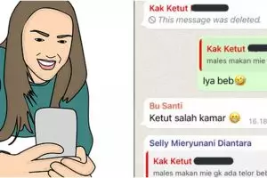 Kurang fokus, 11 chat salah kirim ke grup WhatsApp ini bikin diketawain teman