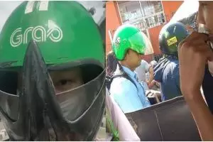 15 Momen apes penumpang ojek online pakai helm ini bikin malu sepanjang jalan