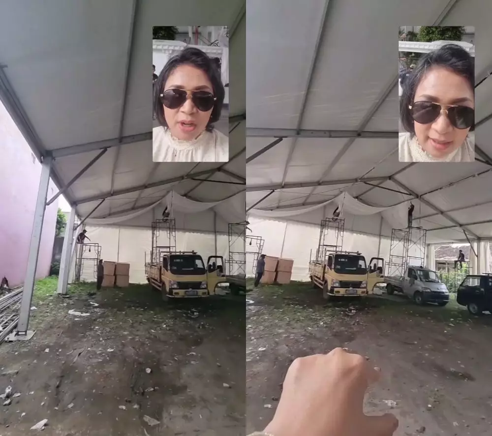 penampakan tenda rumah erina © Instagram penampakan tenda rumah erina © Instagram