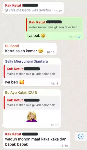 momen kocak orang salah kirim chat © 2022 berbagai sumber