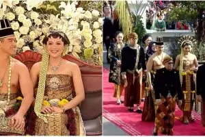 11 Momen kirab ngunduh mantu Kaesang dan Erina Gudono, Jokowi bagikan suvenir ke warga