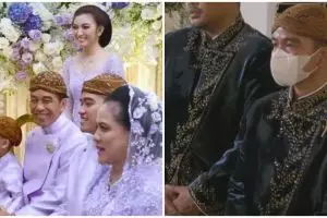 Kocaknya Gibran Rakabuming kepergok pakai kaus gambar Inul Daratista di pernikahan Kaesang-Erina