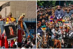 7 Momen kemeriahan pesta rakyat ngunduh mantu Kaesang-Erina, dapat makan gratis hingga uang Rp 50.000