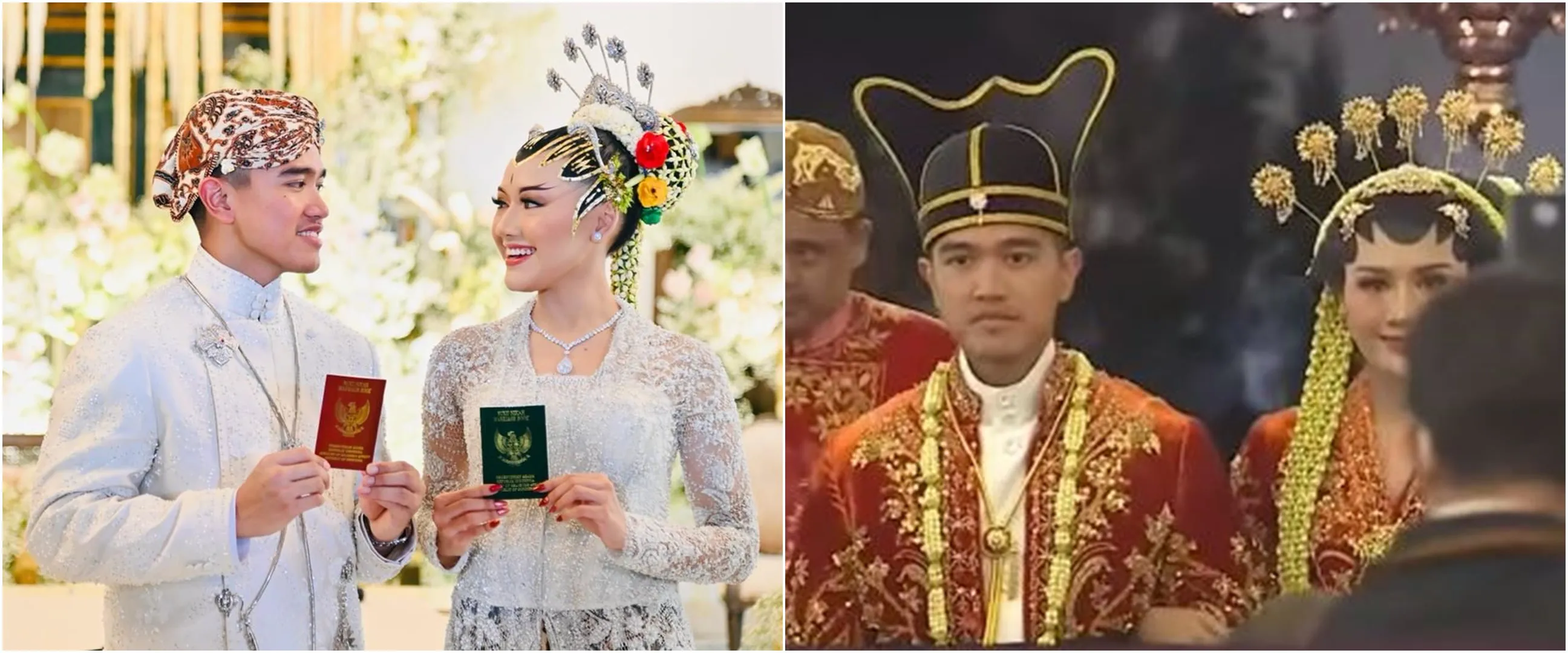 11 Momen resepsi kedua Kaesang-Erina Gudono, tampil dengan busana singkepan khas Raja Mataram