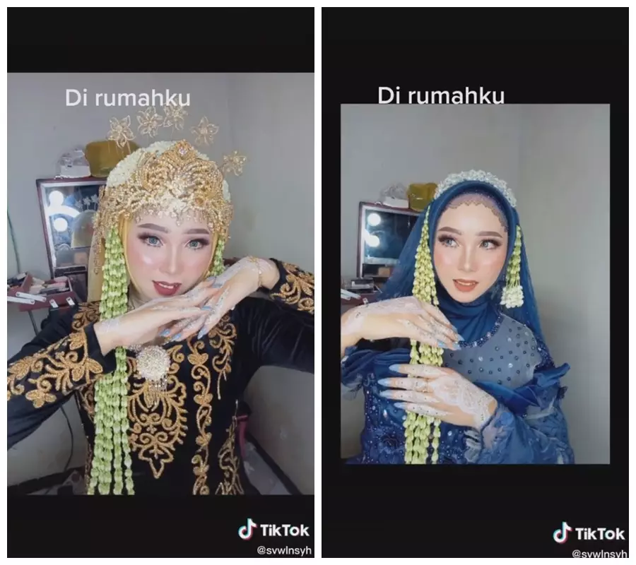 makeup pengantin pilihan mertua © TikTok/@svwlnsyh