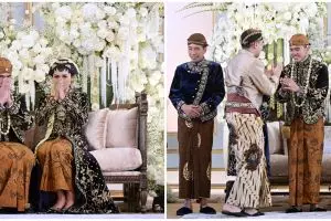 Momen lucu Kaesang lelah salami tamu undangan, lepas sandal sampai benerin celana di pelaminan