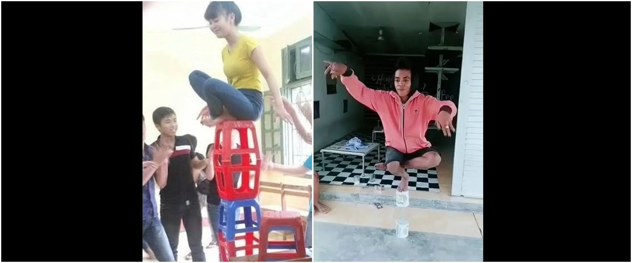 Jangan coba-coba, 11 potret kocak orang pamer skill keseimbangan ini aksinya bikin mata melotot