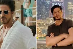11 Potret Shah Rukh Khan di film Pathaan usai 4 tahun vakum, usia 57 seksi pamer perut 'roti sobek'
