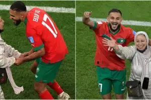 Momen pemain Maroko rayakan kemenangan menari bareng ibunda, sukses bikin haru