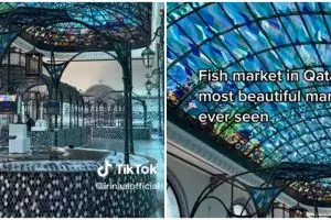 Mewahnya pasar ikan di Qatar, nggak becek dan bangunannya bak hotel bintang lima