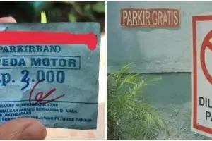 Pria akali tukang parkir yang curangi tarif, ide kreatifnya bikin geleng kepala