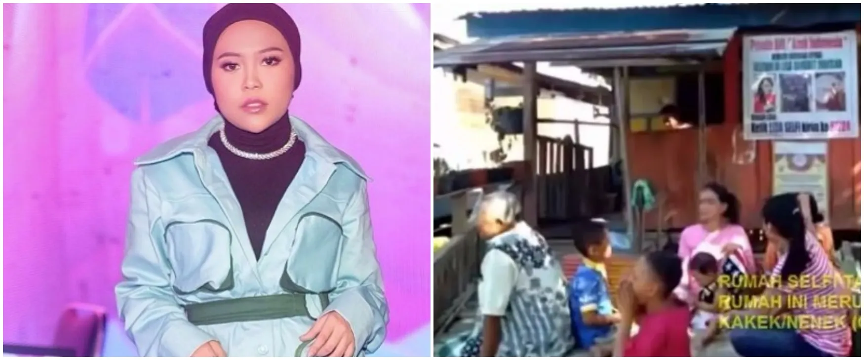 Berasal dari keluarga sederhana di kampung, potret gubuk berdinding kayu 6 jebolan kompetisi dangdut