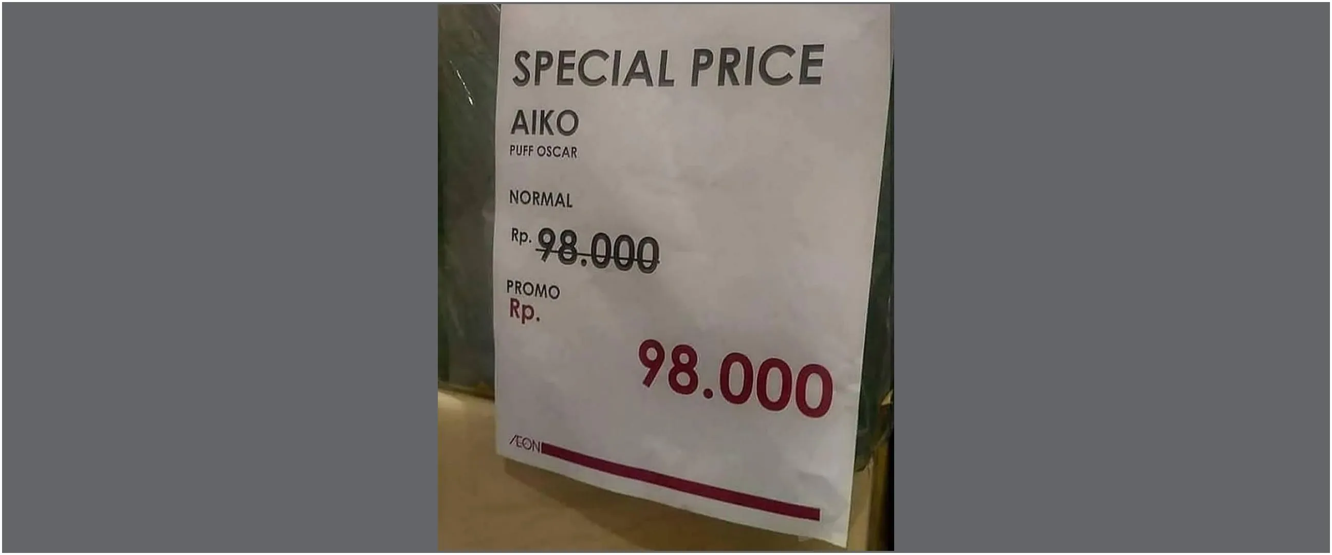 Nggak ada gunanya, 15 tulisan harga promosi jualan ini bikin yang beli kesal