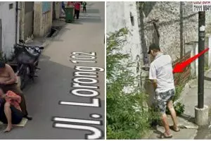 Nggak sengaja tertangkap kamera Google Street View, 11 momen kocak bapak-bapak ini bikin tepuk jidat