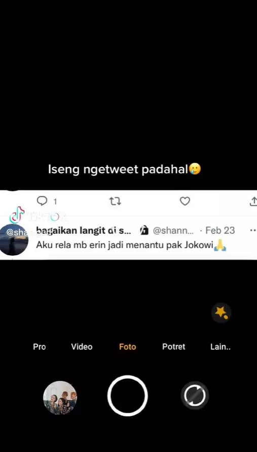 cuitan Shania Gudono  © 2022 TikTok