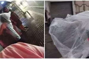 9 Momen kocak orang pacaran sambil hujan-hujanan, bikin geleng kepala