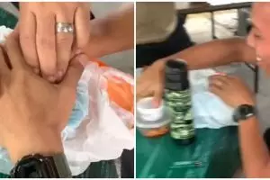 Pria dibikinin bekal makan siang sama istri, pas dibuka ada surat yang isinya bikin geli