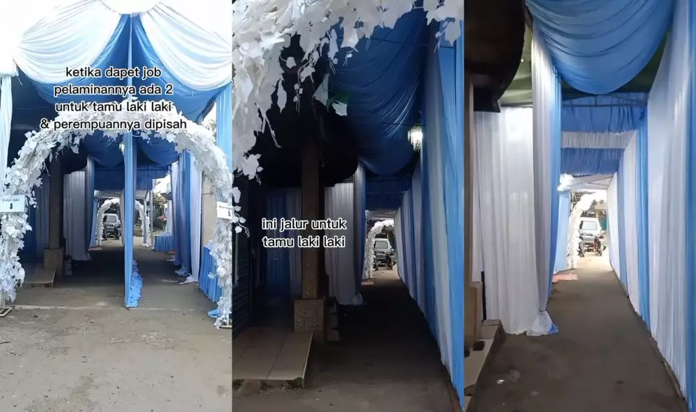 dekorasi pernikahan syar'i © TikTok