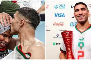 Viral pelayan restoran cepat saji mirip Achraf Hakimi, potretnya bikin susah dibedain