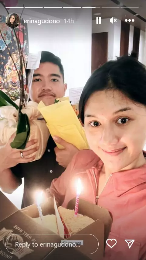 Kaesang beri kejutan di ulang tahun Erina © 2022 Instagram 