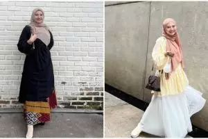 Kini dikenal sebagai penyanyi religi, intip 11 gaya Nadzira Shafa istri mendiang Ameer Azzikra