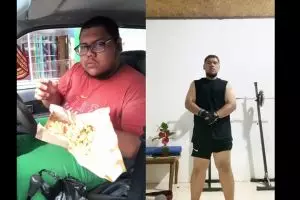 Pria ini turun bobot 70 kg dari semula 168 kg, intip 9 transformasi dan usaha yang tak khianati hasil