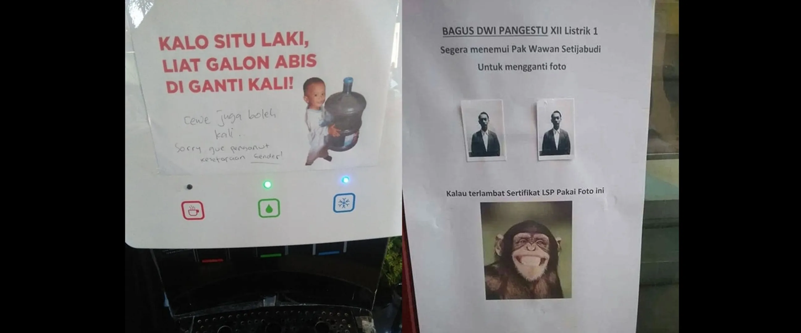 11 Peringatan bernada sindiran ini selain bikin makjleb juga bikin ngakak
