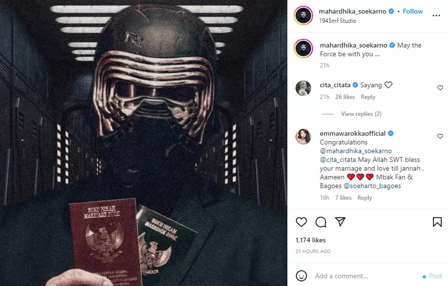 Didi Mahardika pamer foto buku nikah © Instagram Didi Mahardika pamer foto buku nikah © Instagram