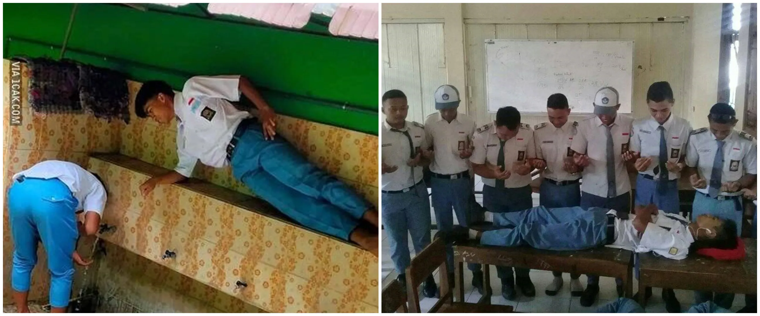 11 Tingkah usil siswa saat ganggu teman di sekolah ini absurd abis, ada aja tingkahnya