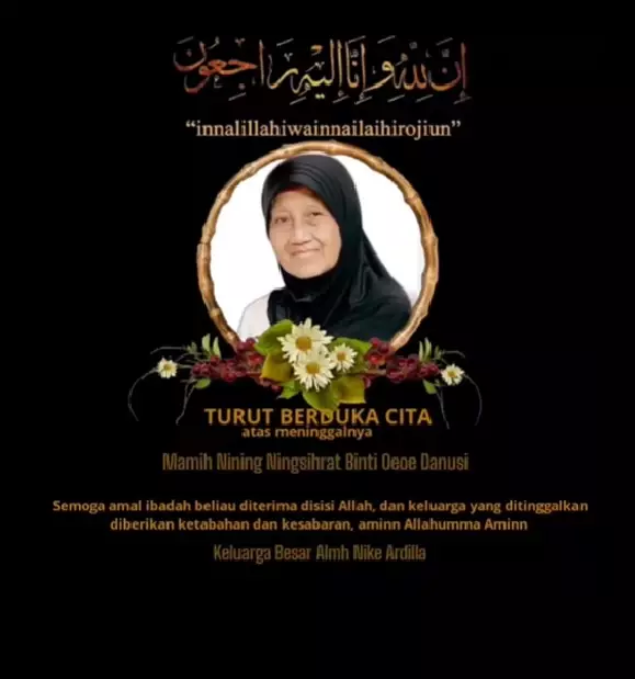 ucapan belasungkawa paramitha rusady untuk ibunda nike ardilla © berbagai sumber