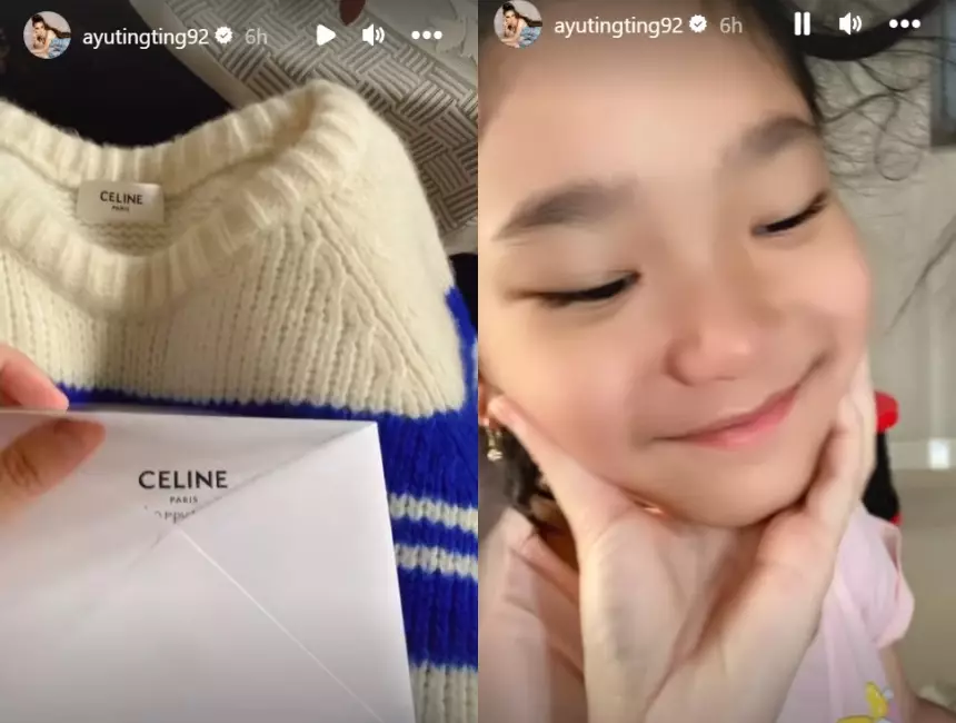 Ayu Ting Ting dapat hadiah dari Bilqis © 2022 Instagram 