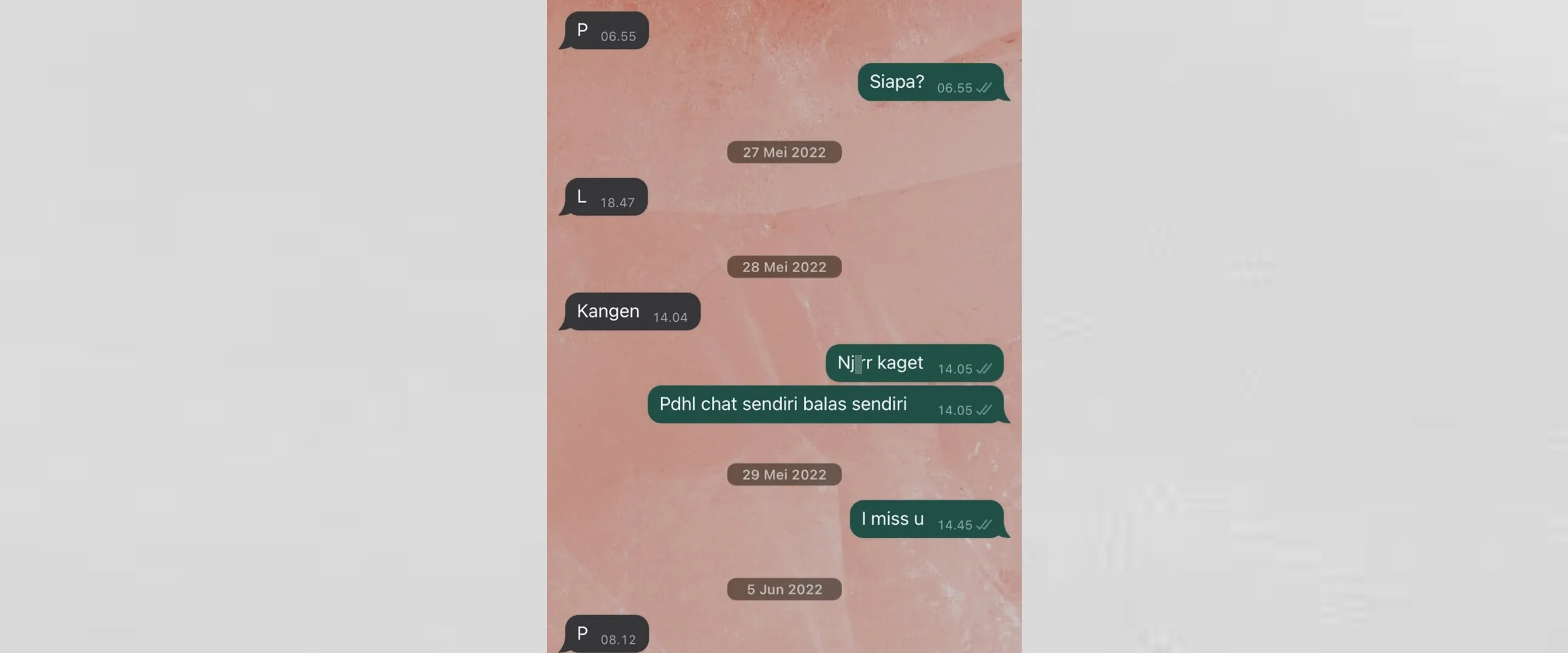 11 Chat WA kirim pesan ke diri sendiri ini absurd abis, bikin nggak habis pikir