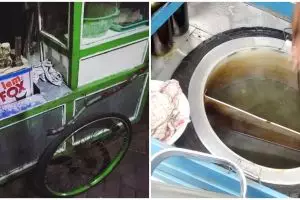 11 Potret nyeleneh wadah dagangan makanan ini bikin melongo lihatnya