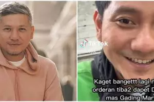 Cerita haru driver ojek online dapat DM dari Gading Marten, syok dibelikan sepatu branded