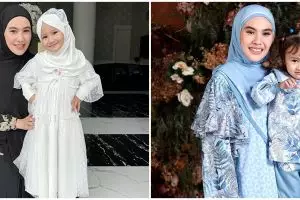 10 Potret kompak Kartika Putri bareng anak pertamanya, gaya Khalisa persis ibunya
