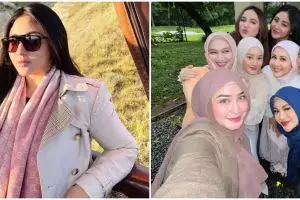 Tampil beda dari biasanya, gaya baru Margin Wieheerm hadiri arisan geng Lesty tuai pujian