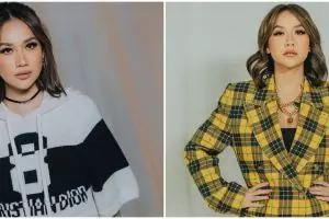 9 Gaya busana Bunga Citra Lestari ini nyentrik pol, pede pakai celana jeans sampai leher