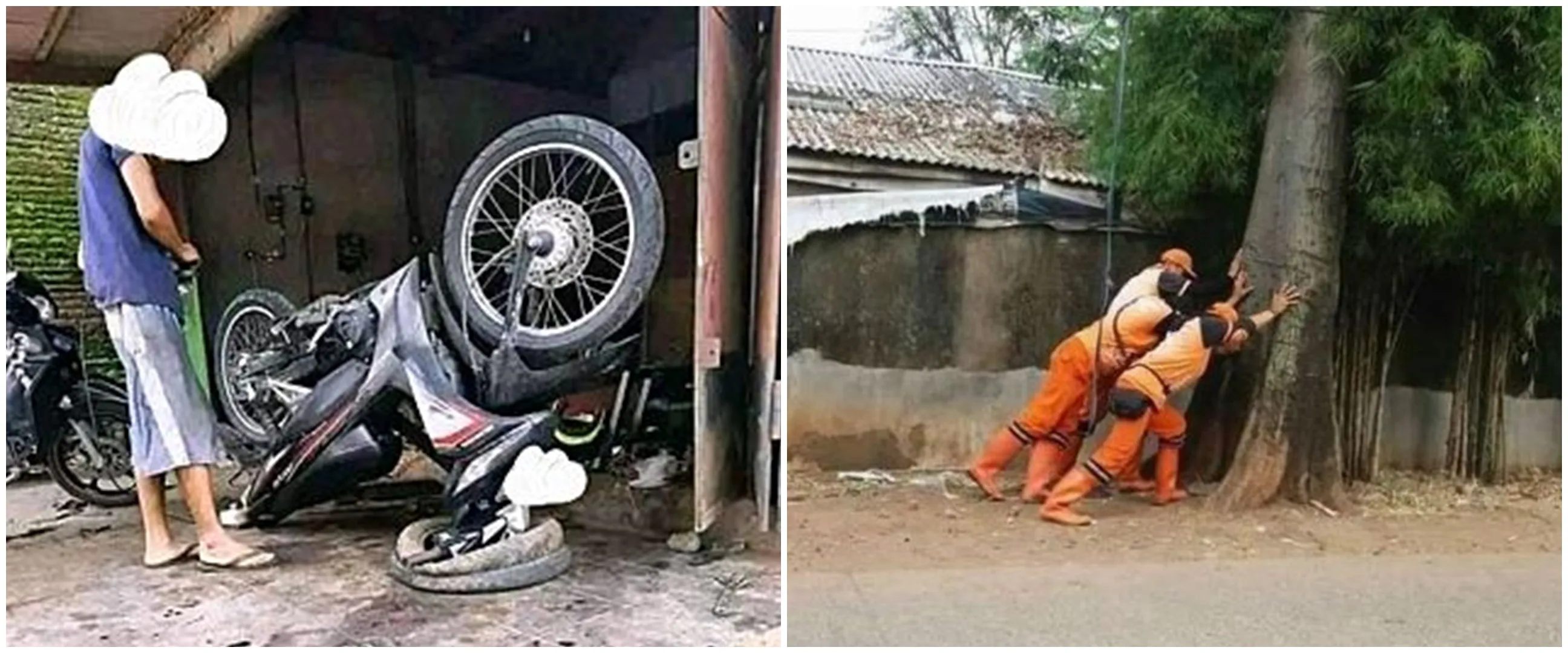 11 Momen nyeleneh orang jalani pekerjaan, tingkah kocaknya bikin nggak habis pikir