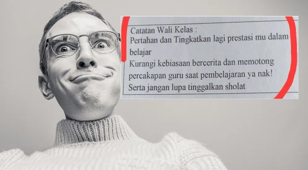 Nyeleneh abis, 11 catatan wali kelas di rapor ini bikin bingung wali murid