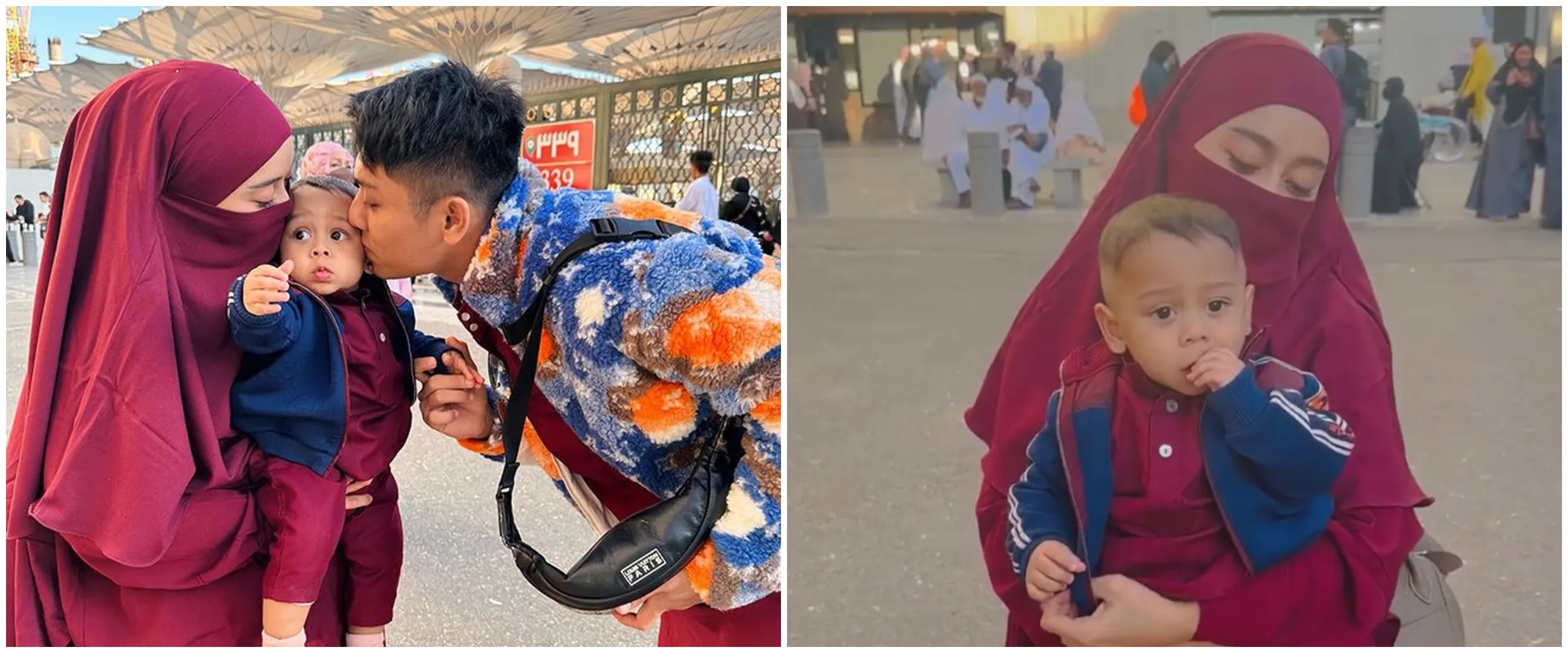 9 Momen Lesty Kejora dan Billar umrah, pesona sang biduan panen pujian