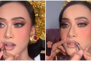 Trik membuat lip liner pakai spidol alis, hasilnya bikin bibir lebih penuh dan antibleber