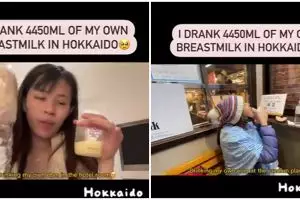 Perjuangan seorang ibu, rela meminum 4.450 ml ASI sendiri agar tak terbuang sia-sia