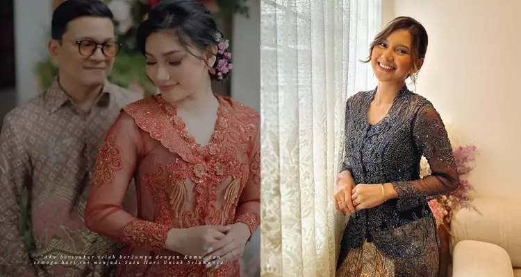 beda gaya Indah Permatasari dan adik di lamaran © berbagai sumber