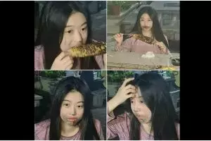 Nggak habis pikir, 11 potret kocak cewek kalau lagi makan ini aksinya bikin garuk kepala