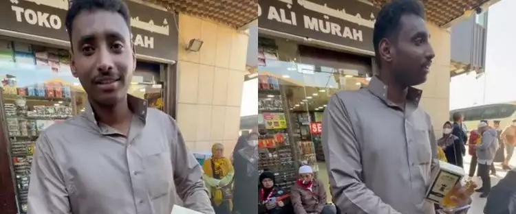 Pedagang parfum di Arab Saudi ini fasih berbahasa Jawa, logat dan wajahnya bikin tak percaya