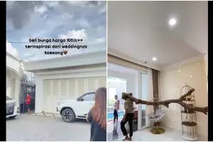 Wanita pamer beli bunga Rp 100 juta untuk dekor rumah, 11 potret hasilnya jadi perdebatan netizen
