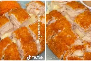 7 Cara membuat chicken katsu isi keju ala Kimukatsu, enak dan gampang dibuat