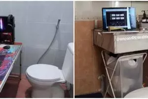 11 Potret nyeleneh asal taruh komputer, ruangannya bikin salah fokus